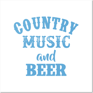 Country Music and Beer Posters and Art